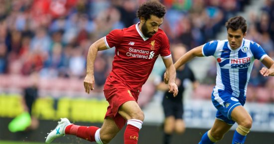 شاهد.. محمد صلاح ولالانا وأوريجى أبطال فيلم "المرح" بمعسكر ليفربول