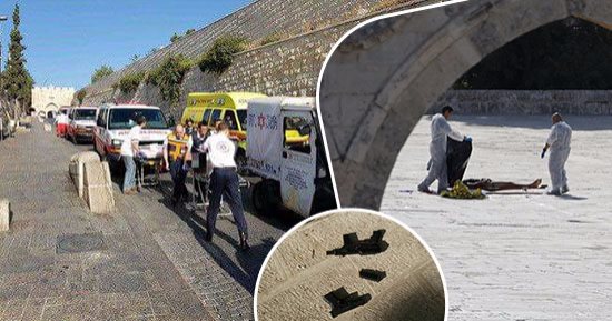 بالفيديو والصور.. عملية فدائية على أسوار القدس.. قتيلان من الشرطة الإسرائيلية واستشهاد 3 شبان فلسطينيين داخل ساحات الأقصى.. الاحتلال يعزز تواجده الأمنى ويعلن منع الصلاة فى الحرم القدسى لأول مرة منذ عام 67