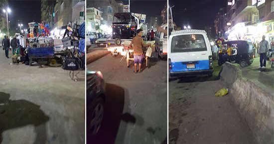 بالصور.. ليست "إبسوس" فقط.. رئيس حى دار السلام يغض بصره عن المخالفات.. الحى يغرق فى القمامة وانتشار الباعة الجائلين والمقاهى العشوائية وشلل مرورى بالساعات.. واختفاء الأرصفة من الشوارع والمواطنون معرضون للموت