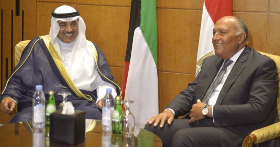 بالصور.. بدء جلسة المباحثات بين سامح شكرى و نظيره الكويتى