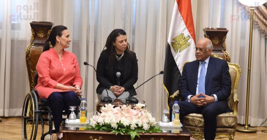 تفاصيل لقاء رئيس البرلمان بنائبة رئيس الأرجنتين فى مجلس النواب