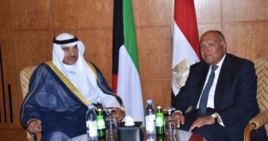 سامح شكرى يؤكد لنظيره الكويتى تمسك مصر بقائمة المطالب المقدمة لقطر