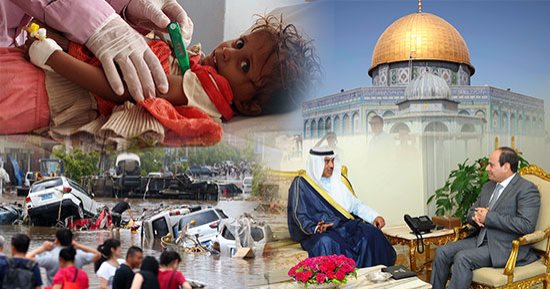 حصاد العالم بالصور.. الكويت تؤكد حرصها على تعزيز العلاقات مع مصر.. الاحتلال يواصل قمعه فى المسجد الأقصى.. الفيضانات تقتل 123 شخصا بالهند والصين وفيتنام..300 ألف يمنى مصاب بالكوليرا.. وتركيا تقرر مد حالة الطوارئ