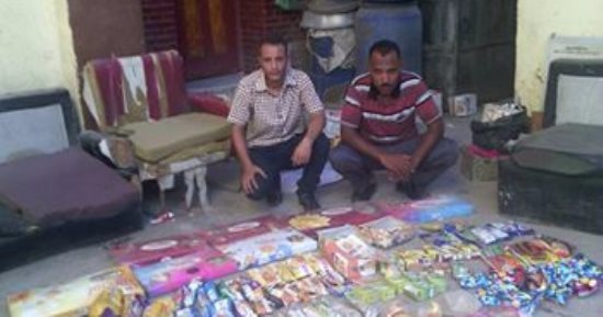 إغلاق 3 منشات غذائية بدون ترخيص وضبط 775 قطعة شكولاتة منتهية الصلاحية ببنى سويف