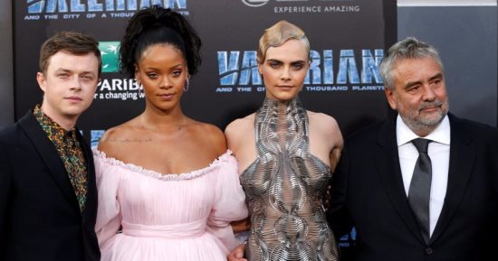 ريهانا وكيندل جينر وكارا ديليفين بالعرض الخاص لفيلم Valerian and the City