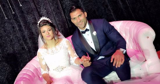 بالصور.. رمضان درويش بطل الجودو يدخل "عش الزوجية"