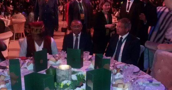 وزير الرياضة يحضر حفل عشاء رئيس الاتحاد الأفريقى لكرة القدم بالمغرب