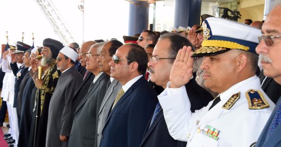 بالصور.. الرئيس السيسى يشهد مراسم تسليم وتسلم القيادة بين طلاب أكاديمية الشرطة