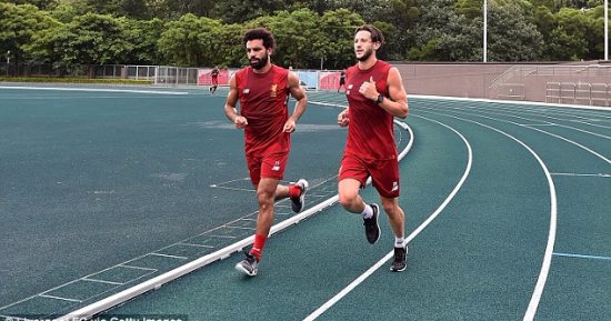 بالصور.. محمد صلاح يشارك فى تدريبات ليفربول استعداداً لليستر سيتى
