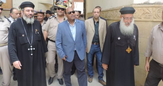 مدير أمن الغربية يتفقد تأمين كنيسة العذراء بسمنود وشارع الصاغة بالمحلة