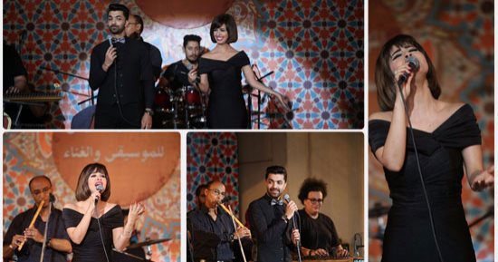رنا سماحة تغنى "يا سلام على حبى وحبك" مع محمد عباس بالأوبرا