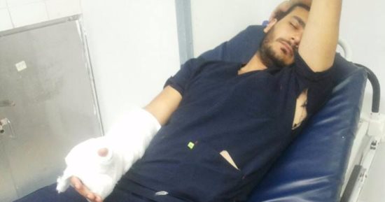 بالصور.. إصابة طبيب طوارئ بمعهد ناصر بارتجاج فى المخ بعد تعدى أهل مريض عليه