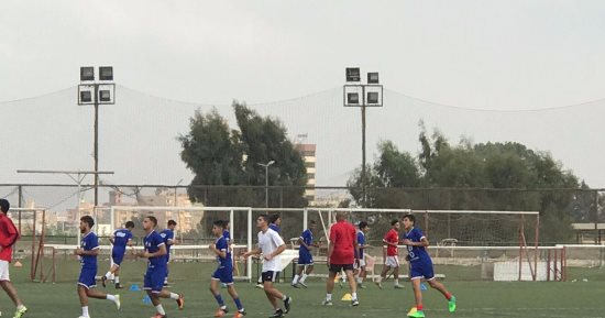 بالصور.. حفيد مبارك يشارك فى تدريبات الأهلى بعد اجتياز الاختبارات