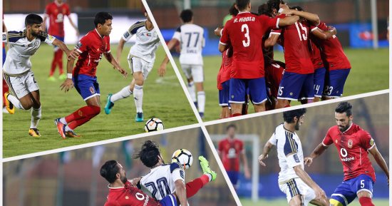 الأهلى يفوز على الوحدة الإماراتى بهدفين لبركات ومحارب