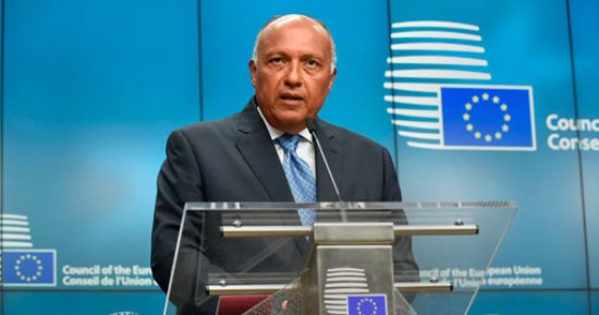 غدا.. سامح شكرى ومسئول بالاتحاد الأوروبى يعقدان مؤتمرا صحفيا بمقر الخارجية