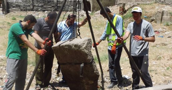 بالصور.. رفع مخلفات موقع معبد الرأس السوداء الأثرى فى الإسكندرية