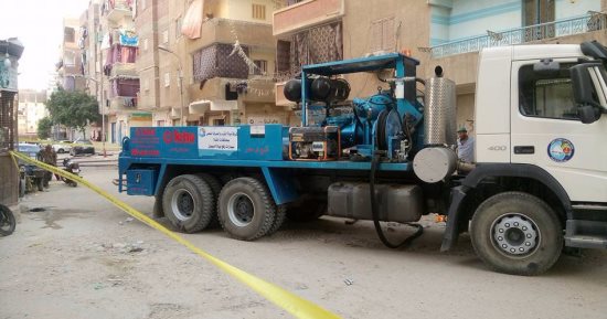 مياه محافظات القناة ترسل قافلة مائية لقرية الرائد بالسويس