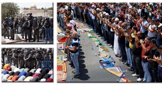 بالفيديو والصور.. الاحتلال الإسرائيلى يتحدى العالم.. اعتداءات على المصلين بمحيط الأقصى.. إطلاق الغاز المسيل للدموع عند مدخل بيت لحم الشمالى.. ومنع الرجال دون 50 عاما من دخول المسجد.. وفرض حصار أمني حول القدس