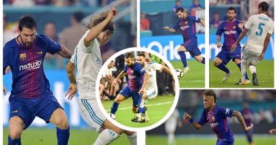 90 دقيقة متعة كروية.. برشلونة يوجه اللكمة الأولى لريال مدريد قبل كلاسيكو السوبر الإسبانى.. زيدان يقلل من الهزيمة.. راموس يتمنى رحيل نيمار.. وميسى يسجل بالتخصص
