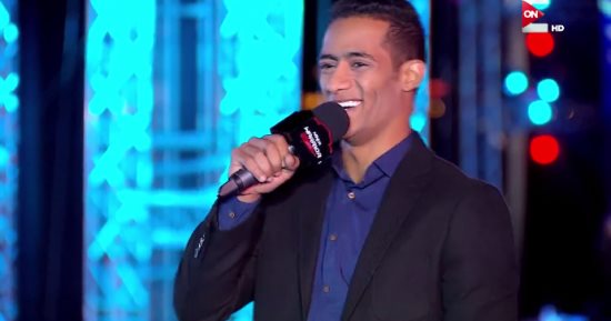 محمد رمضان يخوض تحدى Ninja Warrior بـON E: ثقة فى الله هعدى stage four