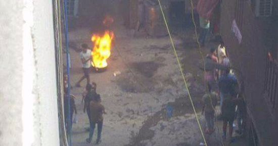 قارىء يشارك بفيديو وصور لمشاجرة بالمولوتوف والحجارة فى بولاق