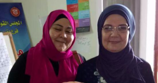 ورشة عمل لتدريب السيدات على الحرف اليدوية بالمجلس القومى للمرأة فى بنى سويف
