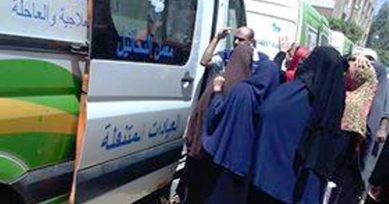 بالصور .. الكشف الطبى على 1290 حالة فى قافلة صحية بطهواي بالمنوفية