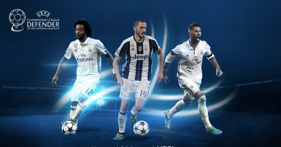 بونوتشى ينافس ثنائى ريال مدريد على جائزة أفضل مدافع فى أوروبا