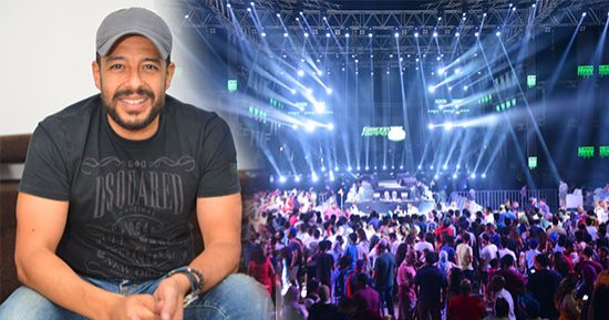 النجم محمد حماقى فى أولى حفلاته بالساحل الشمالي