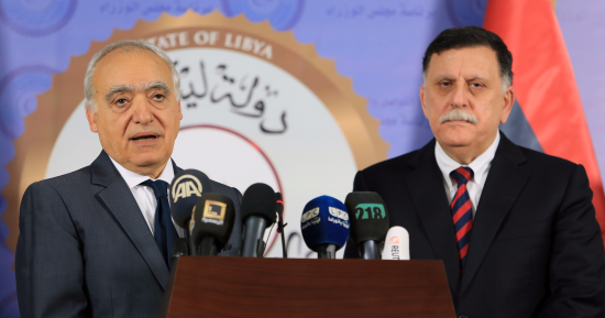 بالصور.. رئيس المجلس الرئاسى الليبى يلتقى بالمبعوث الأممى
