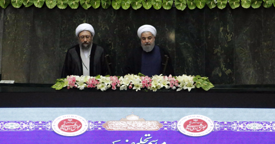 بالصور.. مراسم أداء "حسن روحانى" اليمين الدستورية لولاية رئاسية ثانية