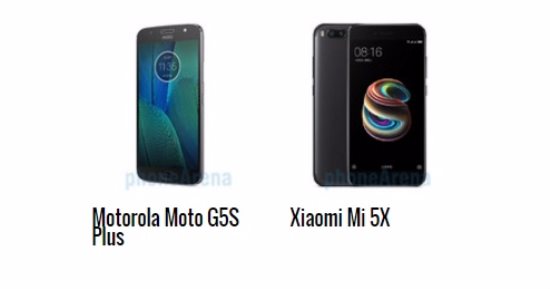 إيه الفرق.. أبرز الاختلافات بين هاتفى Moto G5S Plus وXiaomi Mi 5X‎