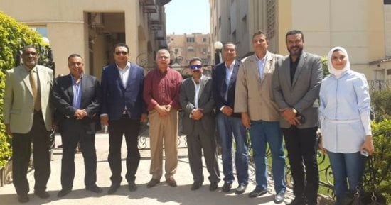 بالصور.. قائمة أبوفريخة تزور طنطا قبل انتخابات اتحاد السلة