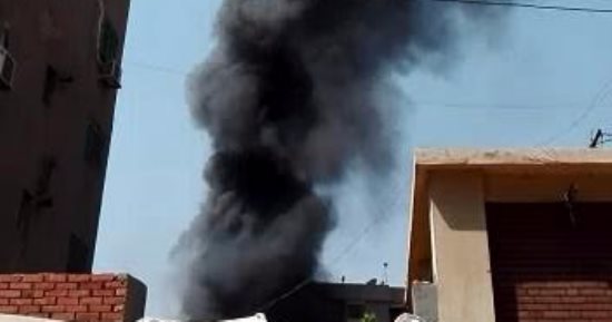 إصابة شخص فى حريق داخل منزل فى البدرشين