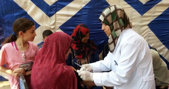 مسح طبي شامل لأهالي قرية سنجيد بالدقهلية للكشف عن فيروس سي