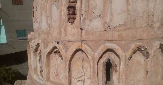 بالصور..مسجد الشيخ حسن أبو على بالدقهلية آيل للسقوط والأهالى يطالبون بتجديده