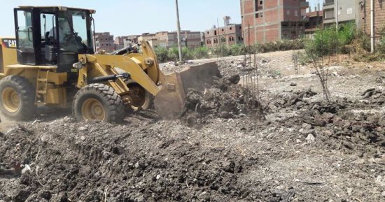 إزالة حالتى تعد على الأراضى الزراعية فى فارسكور وعزبة البرج بدمياط