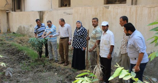 بالصور.. الوحدة المحلية فى الزرقا بدمياط تطلق مبادرة ازرع شجرة مثمرة