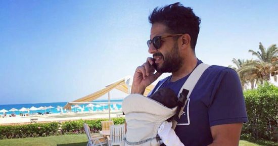 للمرة الأولى..محمد حماقى ينشر صورته مع ابنته "فاطمة"