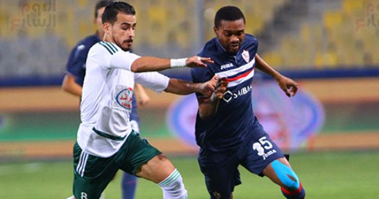 بالفيديو والصور.. المصرى يُهدد مرمى الزمالك فى الدقيقة 32