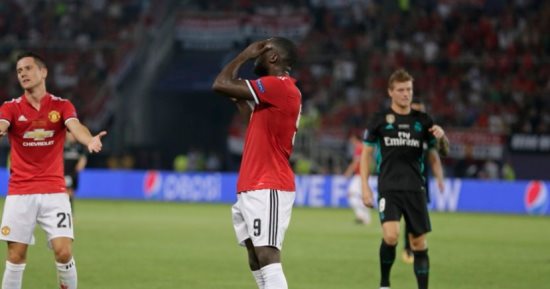 شاهد.. 3 كوارث من لوكاكو أمام ريال مدريد فى السوبر الأوروبى