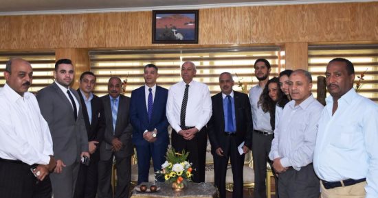 محافظ أسوان يلتقى وفد ممثلى الشركات المنفذة لمشروع الطاقة الشمسية