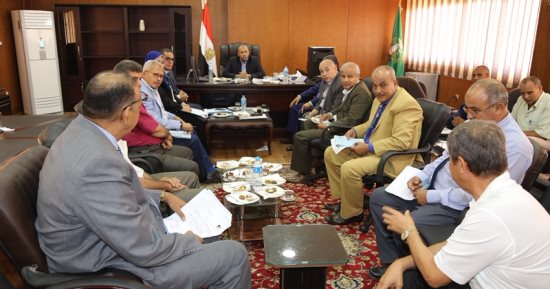 محافظ المنوفية يعقد مجلس تنفيذى مصغر بمدينة السادات