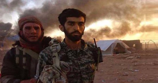 بالصور.. إيران تشيع جثمان عنصر الحرس الثورى المذبوح على يد داعش فى سوريا