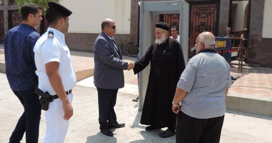 مدير أمن بورسعيد يتفقد عددا من كنائس المحافظة