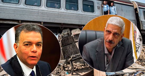 تفاصيل لقاء وزير النقل برئيس "السكة الحديد" بعد إخلاء سبيله من نيابة شرق الإسكندرية.. هشام عرفات يطالبه بالاستمرار فى منصبه بعد حادث القطارين.. ومدحت شوشة يفضل إعفائه من المسئولية.. والوزير يبحث عن بديل