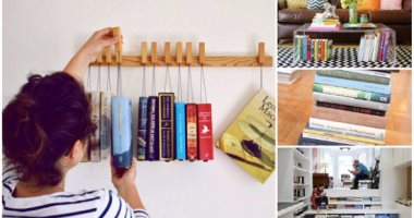 6 طرق مختلفة لاستخدام الكتب فى ديكورات البيت