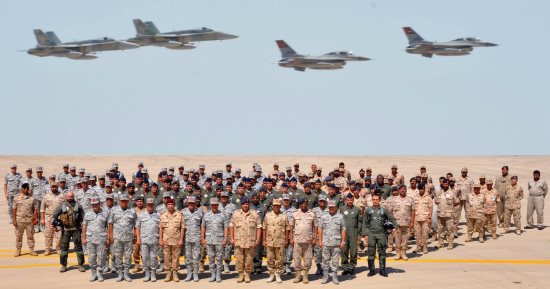 انتهاء التدريب المشترك اليرموك 3 بحضور قائدى القوات الجوية المصرى والكويتى