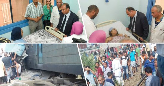 استمرار التحقيقات فى حادث قطارى الإسكندرية.. حبس 4 لاتهامهم بالقتل والإهمال.. سائقا القطارين يتبادلان الاتهامات بعد حبسهما.. 10 من مسئولى السكة الحديد يمتثلون أمام النيابة اليوم.. والمحافظة تصدر بيان متابعة