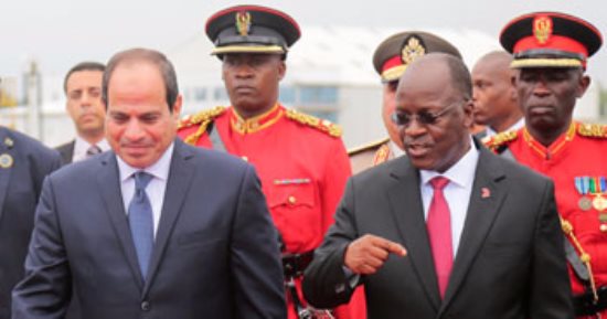 رئيس تنزانيا: علاقتى بالرئيس السيسى متميزة وأتمنى المزيد من التقدم للمصريين